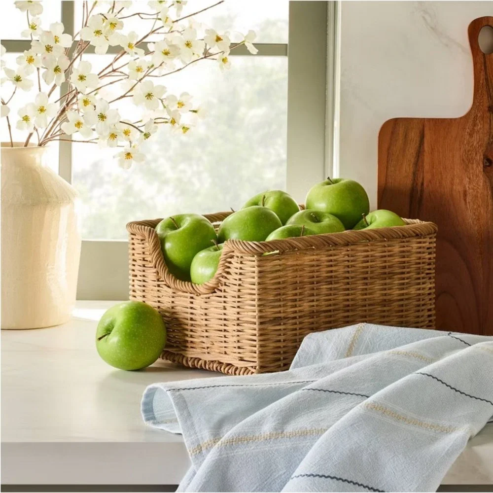 Magnolia Hearth & Hand Kitchen Flour Sack Dish‎ Towel Light Blue Stripe